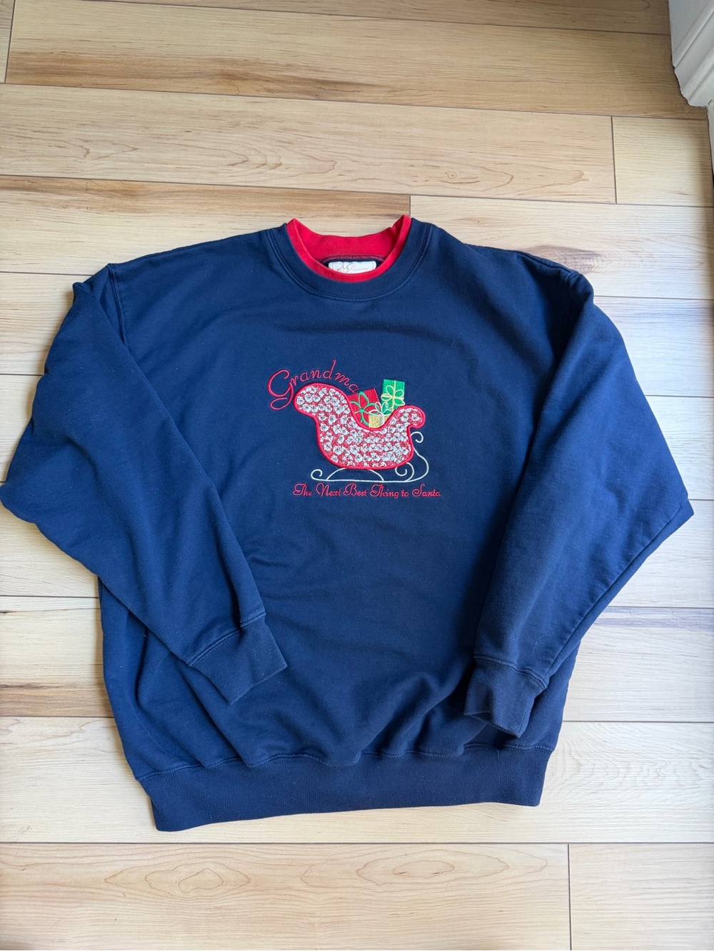 Vintage Grandma Christmas Sweatshirt Size XL